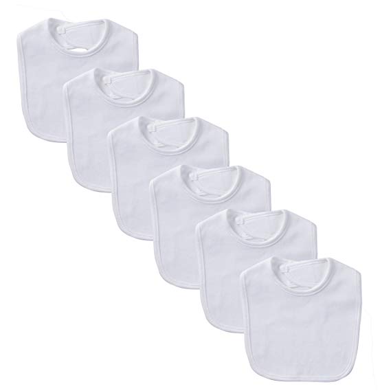 Gerber Unisex-Baby Newborn Dribbler Bib Bundle (Pack of 6)