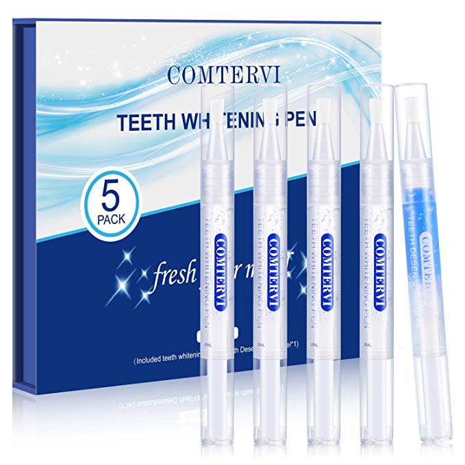 BESTOPE Teeth Whitening Gel Pen 5PCS Contain Desensitization Agent,Teeth Whitening Kit,Upgraded Formula, Effective Painless and No Sensitivity, Easy to Use, Bring Beautiful White Smile