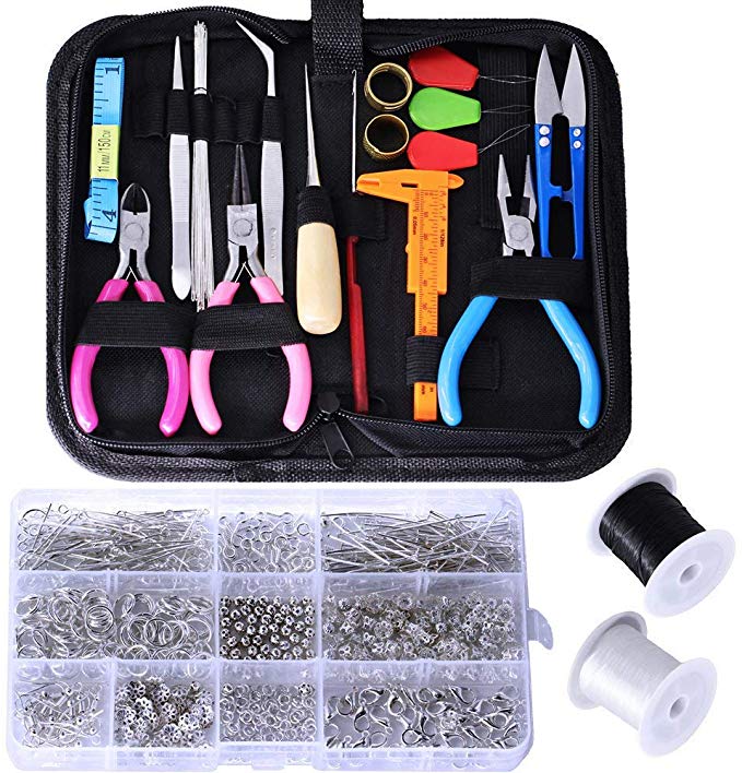 Supla Jewelry Making Supplies Kit with Jewelry Making Tools Jewelry Findings Jewelry Wires for Jewelry Repair and Beading