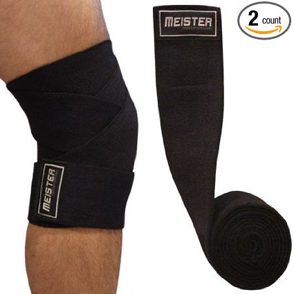 Power Lifting Knee Wraps w Velcro Pair Squats Support