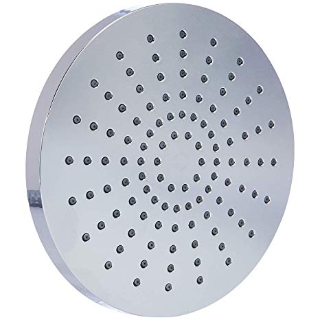 AmazonBasics Rain Shower Head, 8 Inch, Round, Polished Chrome