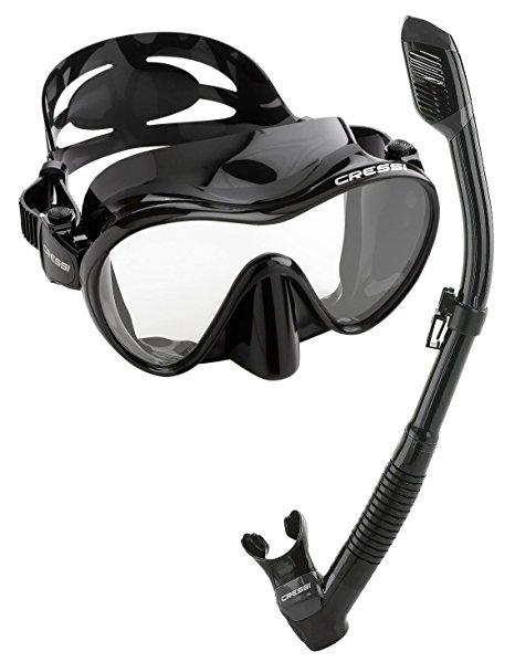 Cressi Scuba Diving Snorkeling Freediving Mask Snorkel Set