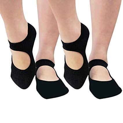 Yoga Socks Gmall Best Non Slip Skid Pilates Socks with Grips Cotton for Women