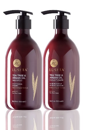 Luseta Tea Tree and Argan Oil Shampoo and Conditioner Set 2x169oz