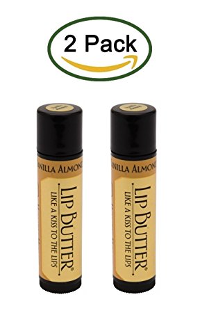 Lip Butter, Vanilla Almond, By Honey House Naturals (2 Tubes)