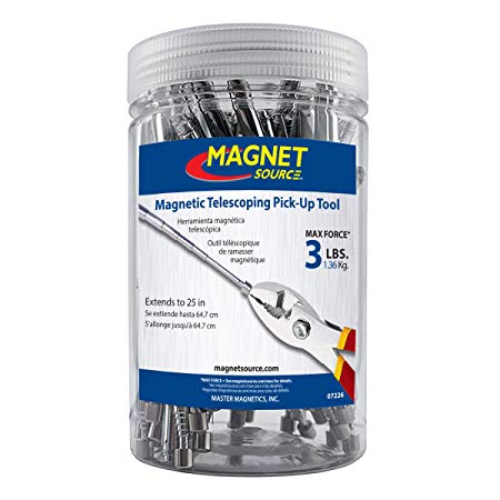 40-Pack Slim 25” Durable Telescoping Magnetic Grabber/Retrieving Magnet with Pocket Clip (07228)