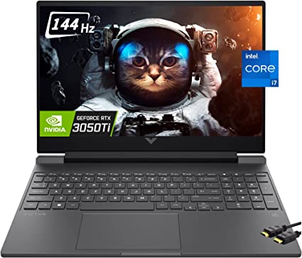 HP Victus Premium Gaming Laptop, 15.6" FHD IPS 144Hz Display, 12th Gen Intel 10-Core i7-12650H, NVIDIA GeForce RTX 3050 Ti, Backlit KB, WiFi 6, Enhanced Thermals, Windows 11 Home(32GB|2TB SSD)