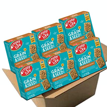 Enjoy Life Grain & Seed Bars, Soy free, Nut free, Gluten free, Dairy free, Non GMO, Vegan, Maple Sweet Potato, 1 Ounce Bars (Pack of 30)