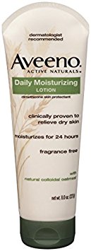 Aveeno Daily Moisturizing Lotion, 8-Ounce Tube (Pack of 3)