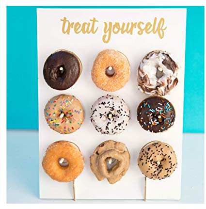 Bobee Donut Wall Display Stand Holder, Treat Yourself, Holds 9 Donuts, Reusable