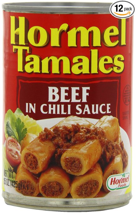 Hormel Beef Tamales In Chili Sauce 15-Ounce Units Pack of 12