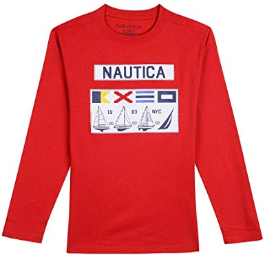 Nautica Boys' Long Sleeve Graphic T-Shirt