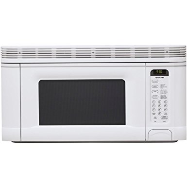 Sharp R-1406 950-Watt 1-2/5-Cubic-Foot Over-the-Range Microwave, White