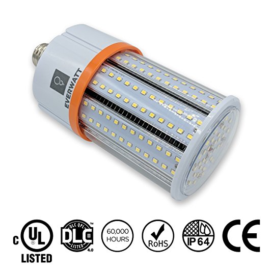 30W LED Corn Light Bulb, Standard E26 Base, 3530 Lumens, 5000K, Replacement for 80W to 150W Equivalent Metal Halide Bulb, HID, CFL, HPS