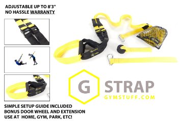 GYMSTUFF G-STRAP Suspension Body Fitness Trainer 6 Colors Available HIGH QUALITY Resistance Home Gym Fitness Training