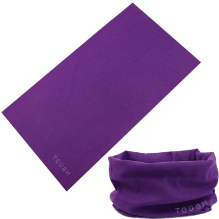 12-in-1 Headband [Solids] - Versatile Lightweight Sports & Casual Headwear - Bandana, Neck Gaiter, Balaclava, Helmet Liner, Mask & More. Constructed with High Performance Moisture Wicking Microfiber