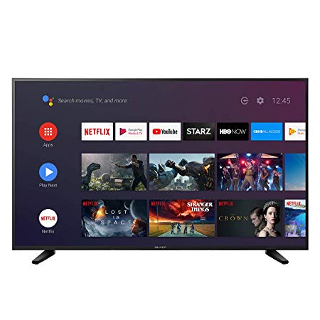 Sharp 55” Class 4K LC-55Q7530 Ultra HD (2160P) Android Smart LED TV with Dolby Vision HDR (Renewed)