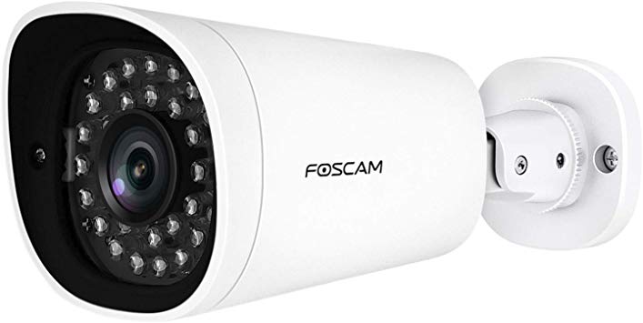 Foscam QJ2 Outdoor Bullet Security Camera, 1080P POE IP Camera, 66ft Night Vision Surveillance Camera with AI Human Detection, IP66 Weatherproof, Cloud Service,Supports Alexa (White)