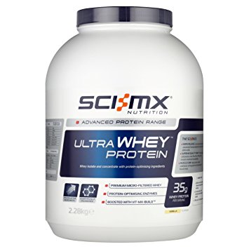 Sci-MX Nutrition 100% Ultragen Vanilla Whey Protein Shake Powder, 2280 g