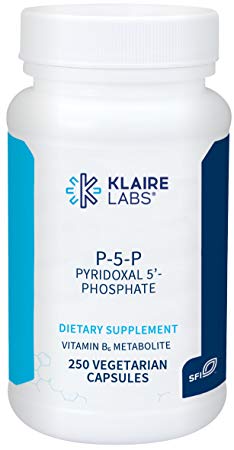 Klaire Labs P-5-P - 30 mg Vitamin B6 Pyridoxal-5-Phosphate, 250 Capsules