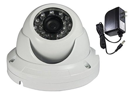 Q1C1 High Quality 600TVL Outdoor 24 IR Infrared LEDS Day Night Vision Home Security Surveillance Camera Vandal Proof 1/3" SONY Super HAD II CCD 3.6mm Wide View Angle Lens with Power Supply