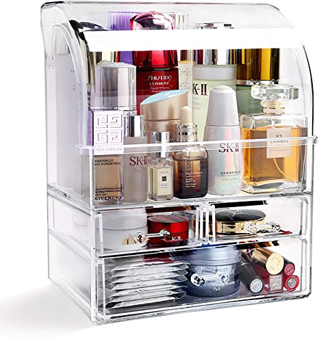 ANAN Baby Makeup Organizer Acrylic Cosmetic Storage Drawers and Jewelry Display Box Dustproof and Waterproof