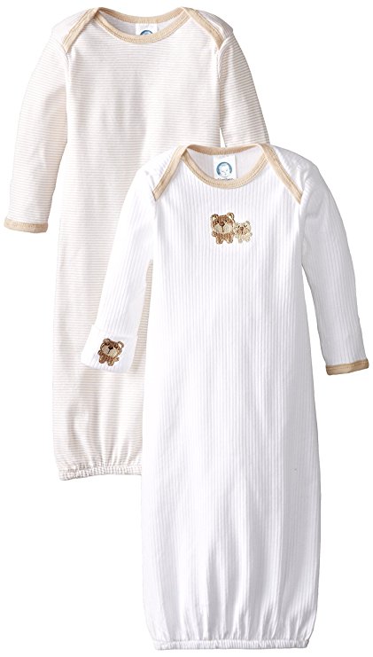 Gerber Unisex Baby 2 Pack Gowns