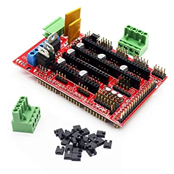 RAMPS 1.4 Control Panel 3D Printer Control Board Reprap Control Board Support 3D Printer Controller Shield Board Module for Ramps 1.4 Reprap Prusa Mendel