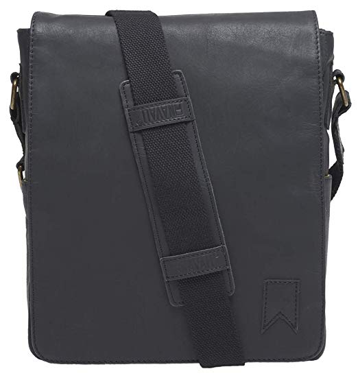 Navali Mariner Vintage Leather Satchel Messenger Bag - Cross-body Shoulder Bag
