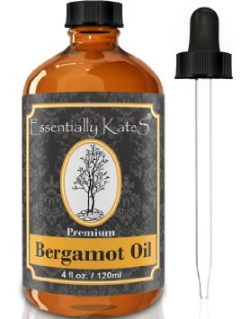 Bergamot Essential Oil 4 oz. with glass dropper by Essentially KateS.
