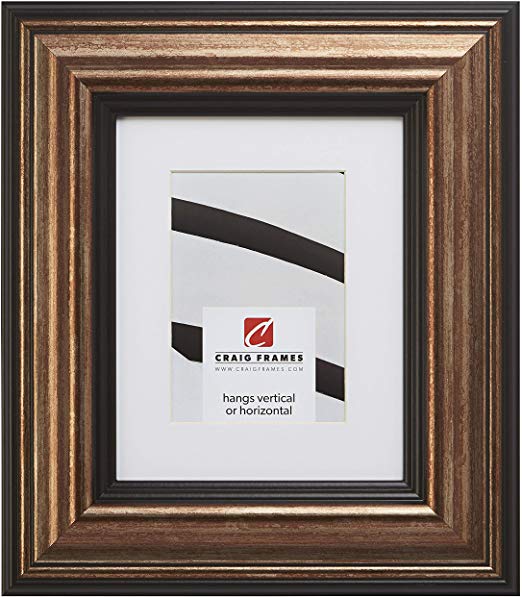 Craig Frames 21307201 24 x 36 Inch Aged Copper and Black Picture Frame Matted to Display a 20 x 30 Inch Photo