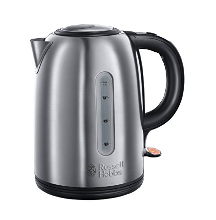 Russell Hobbs Snowdon Kettle 20441, 1.7 L, 3000 W - Brushed Stainless Steel Silver