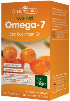 Natures Aid 500mg Sea Buckthorn Oil Capsules - Pack of 90