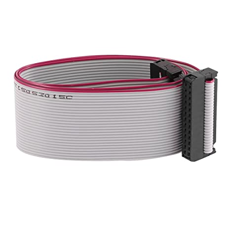 uxcell F/F IDC Connector 26 Pin Flat Ribbon Cable 2.54mm Pitch 20 Inch Length