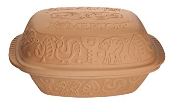 Romertopf by Reston Lloyd Classic Series Glazed Natural Clay Cooker, Large