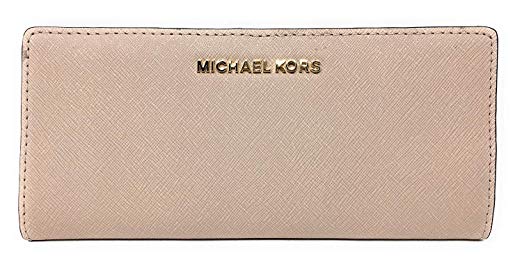 Michael Kors Jet Set Travel Flat Slim Bifold Saffiano Leather Wallet