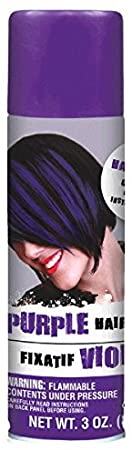 Amscan Hair Spray, Party Accessory, Purple