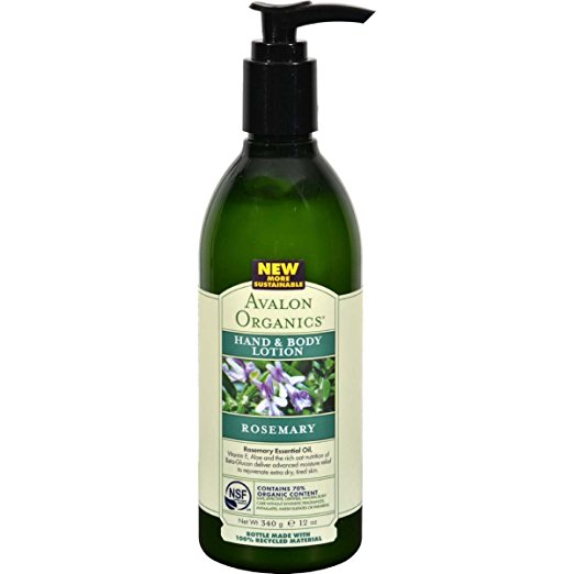 Avalon Organics Hand & Body Lotion - Rosemary 12 fl oz (340 grams) Lotion