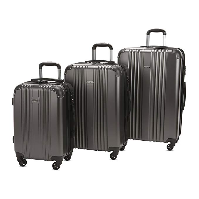 HyBrid Travel 3 PC Luggage Set Durable Lightweight 210D Printed Suitecase