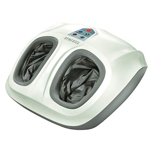 HoMedics Shiatsu Air 2.0 Foot Massager with Heat, Air Compression Massage, 3 Customized Controls, 3 Intensities, and 2-Year Warranty