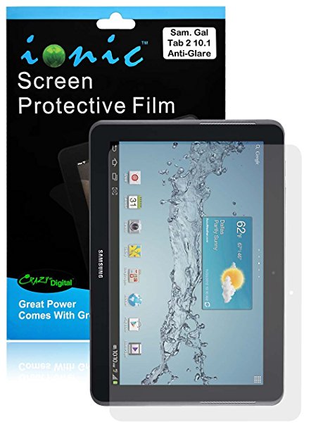 Ionic Screen Protector Film Matte (Anti-Glare) for Samsung Galaxy Tab 2 10.1 (3-pack)