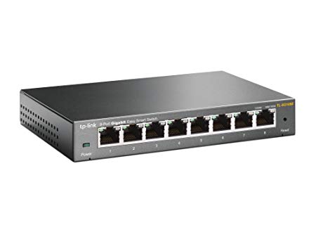 TP-Link TL-SG108E 8-Port Gigabit Easy Smart Switch (Black)