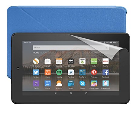 Fire Essentials Bundle including Fire Tablet, 7" Display, Wi-Fi, 8 GB - Includes Special Offers, Amazon Cover - Blue and Screen Protector