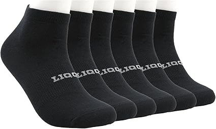 Unisex Women's Comfort Low Cut Ankle Quarter Socks with Arch Support 6 Pack