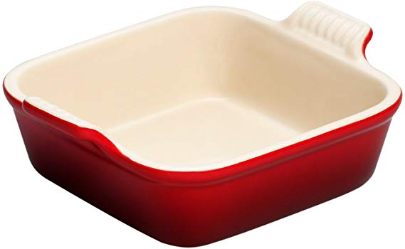 Le Creuset PG0800-2067 Heritage Stoneware Square Dish, 8-Inch, Cerise