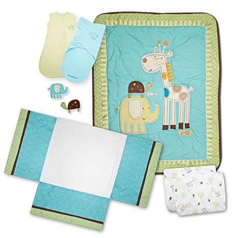 Summer Infant Giggle Gang Nursery 8-Piece Bedding Set (Discontinued by Manufacturer)