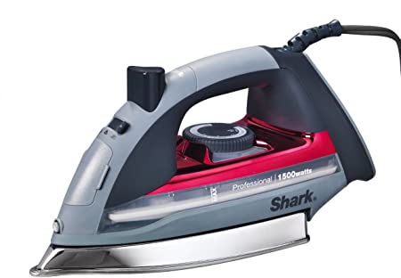 Shark GI305 – Iron (Steam-Dry Iron, Stainless Steel Sole, Grey, Red, 0.26 L, 15 Min, 1500 W)