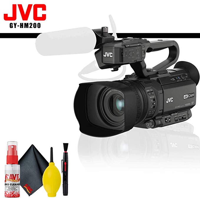 JVC GY-HM200 4KCAM Compact Handheld Streaming Camcorder (International Model)   Cleaning Kit