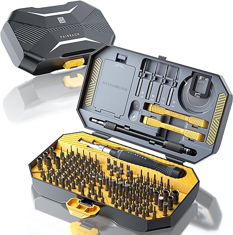 145 in 1 Precision Screwdriver Set with Case, Professional Computer Screwdriver Repair Kit with T5 Torx Screwdriver, Screwdriver kit for MacBook, iPhone, Watch, Camera, DIY