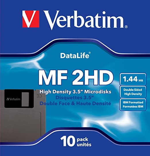 Verbatim 3.5In HD 1.44MB Pre-Fmt IBM 10Pk (Discontinued by Manufacturer)